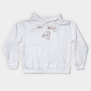 White Rodent Bundle Kids Hoodie